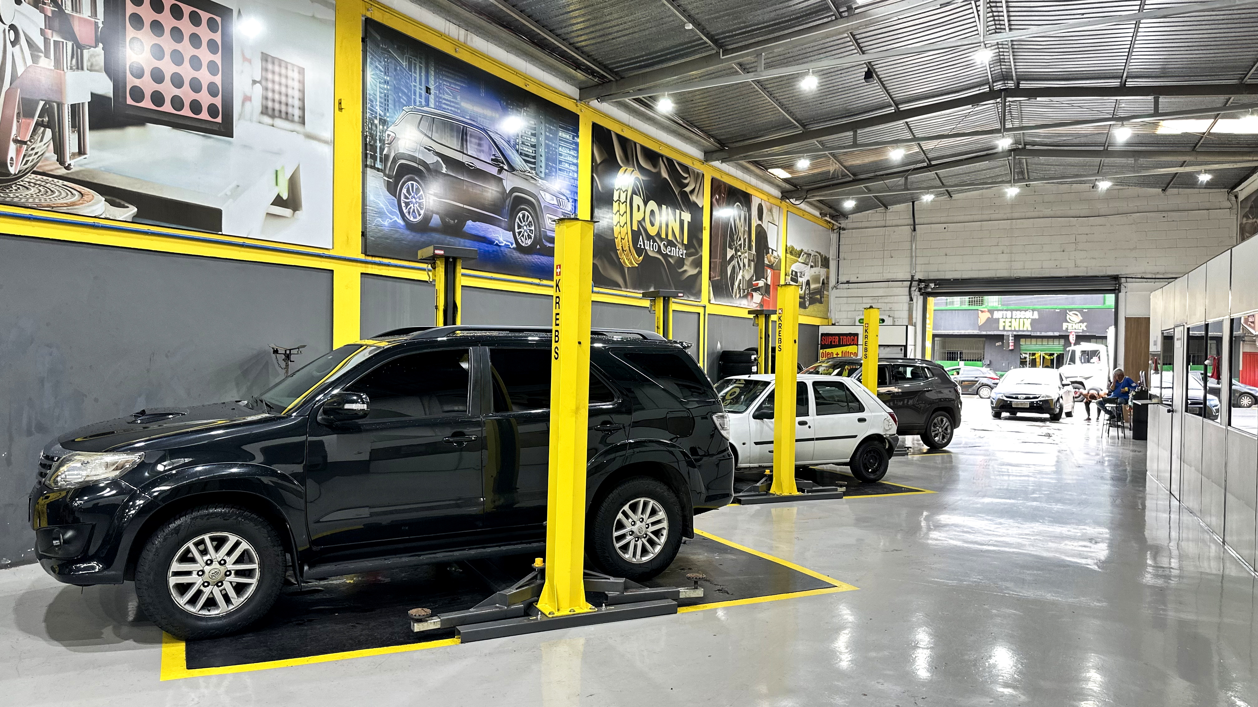 Estrutura do Point Auto Center em Uberaba MG