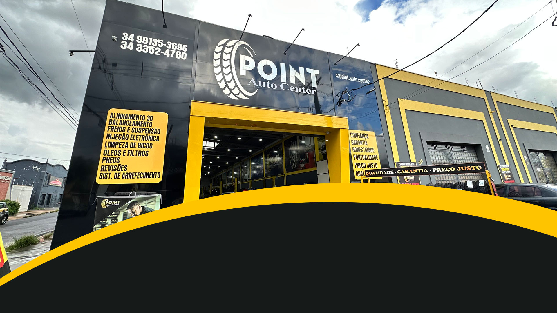 Point Auto Center – Auto center em Uberaba MG com alinhamento 3D, pneus e mecânica